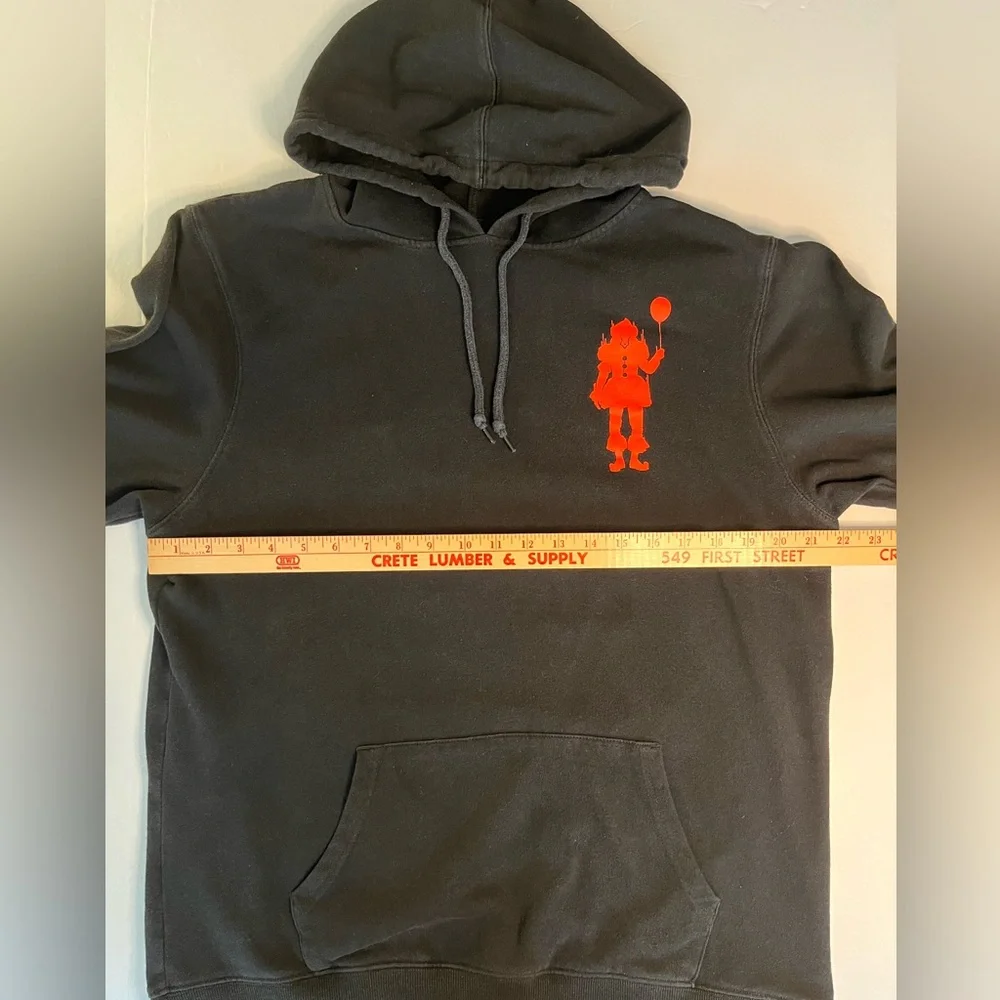 IT Chapter Two Men’s Pullover Hoodie Sweatshirt XL Black Pennywise‎ Movie Rare
